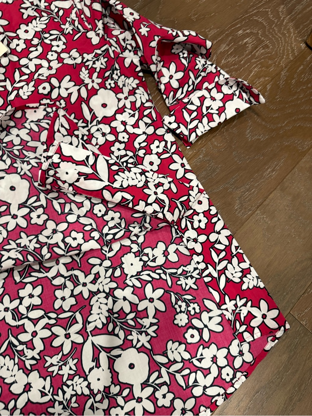 Tyler Boe Red and White Floral Blouse - Picture 6 of 13